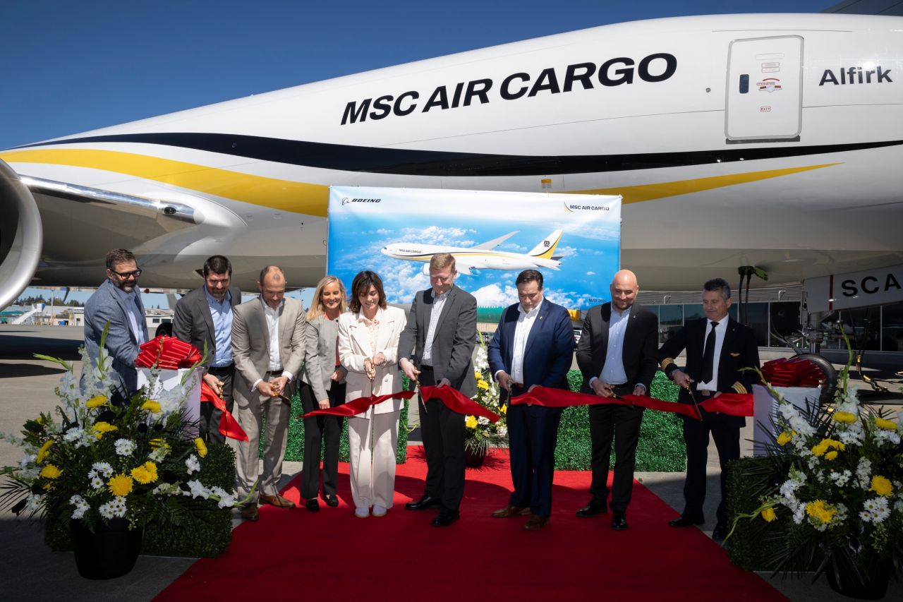 MSC, İtalya'ya kayıtlı ilk 777F'yi teslim aldı 7 Temmuz 2024