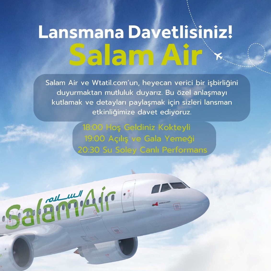 Salam Air ve WTatil Arnavutluk'ta heyecan verici bir işbirliğine imza attı 7 Temmuz 2024