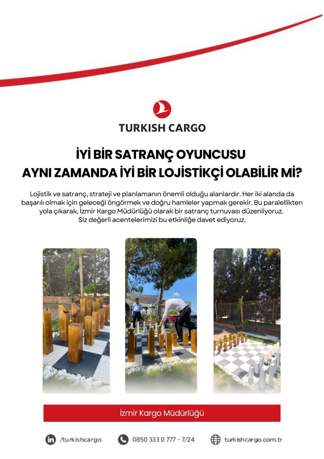 Turkish Cargo İzmir Kargo Müdürlüğü Geleneksel Satranç Turnuvası 5 Temmuz 2024