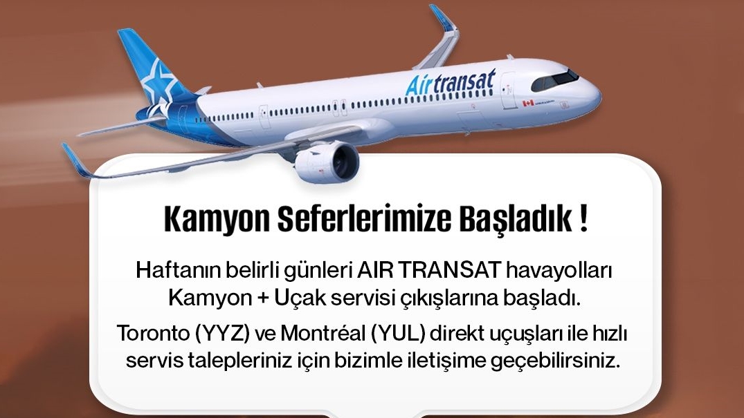Air Transat, Türkiye'de Kargo Kabulüne Başladı 5 Temmuz 2024