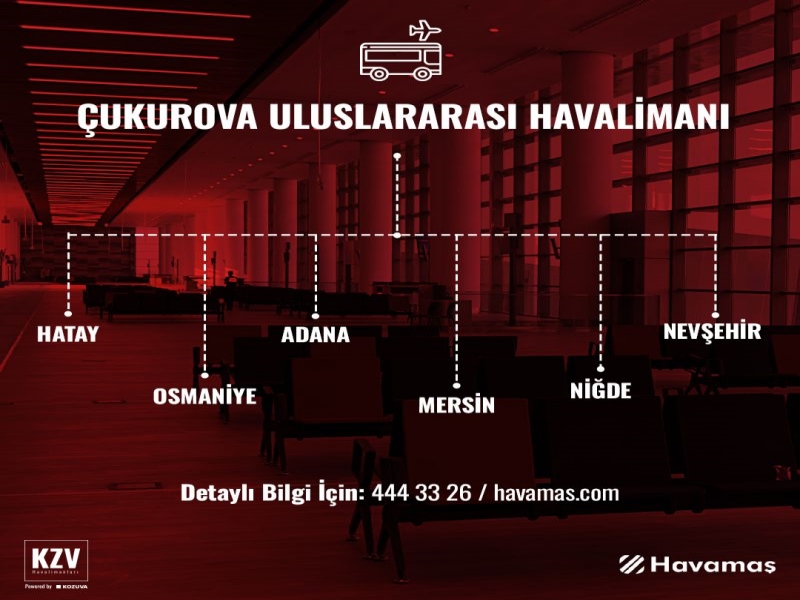 Çukurova Uluslararası Havalimanı'na Kolay ve Rahat Ulaşım! 20 Eylül 2024