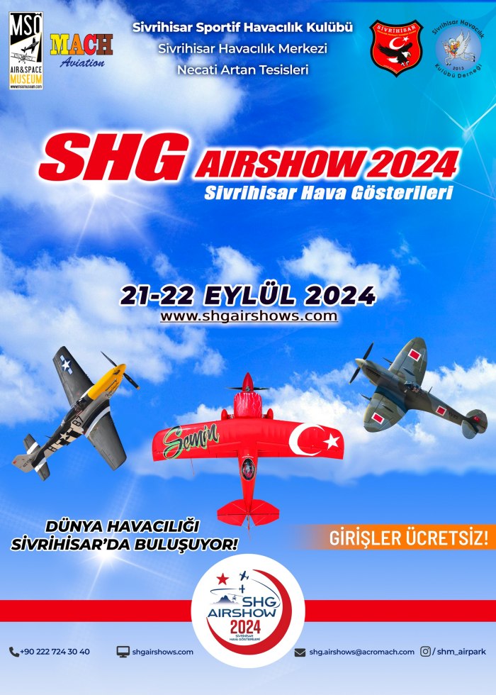 SİVRİHİSAR HAVA GÖSTERİLERİ 2024!  18 Eylül 2024