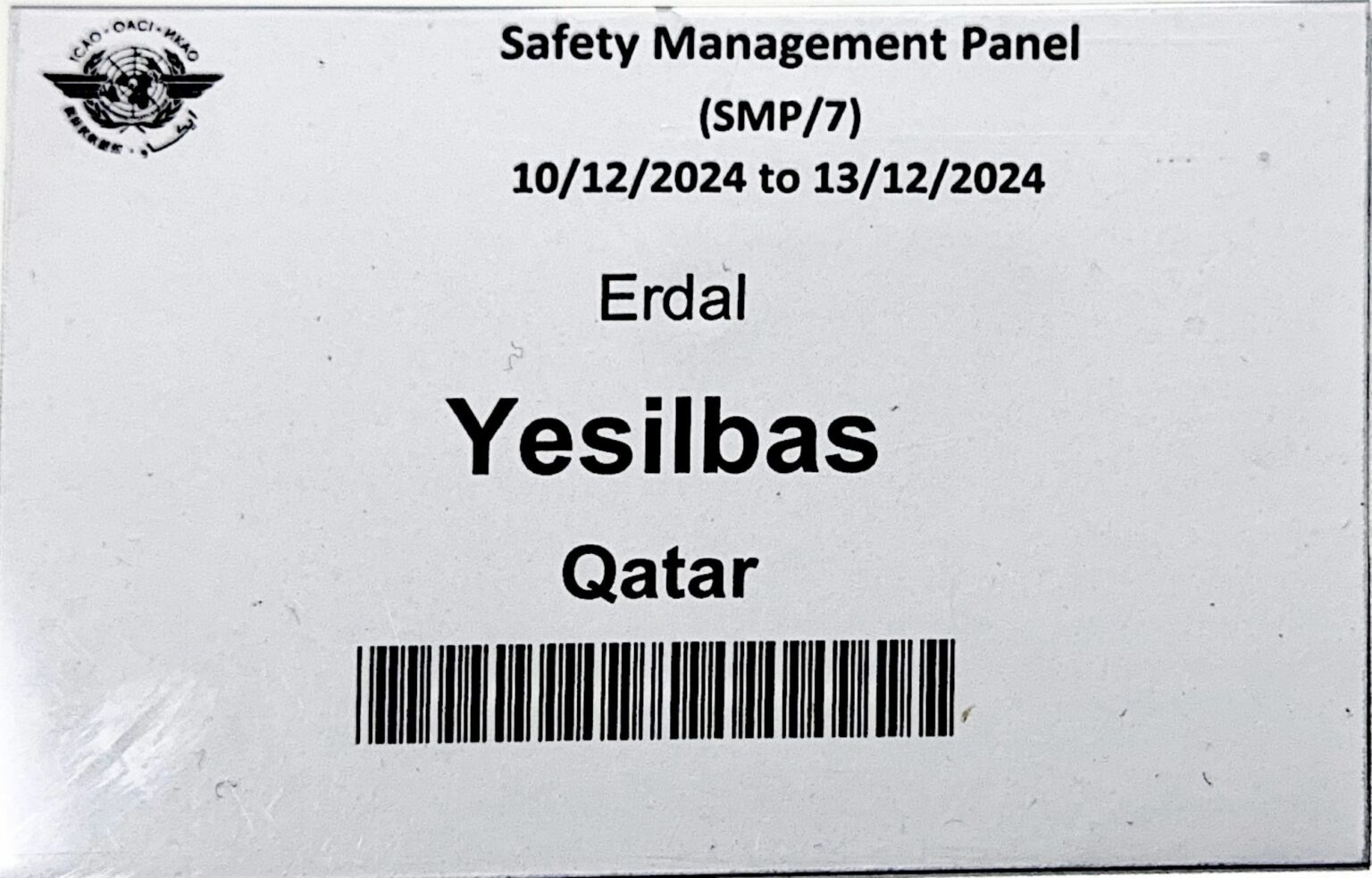 Dr. Erdal Yeşilbaş, ICAO Güvenlik Yönetimi Paneli'nde Qatar'ı Temsil Etti 17 Aralık 2024