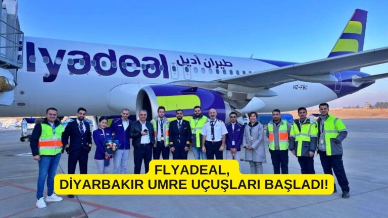 FlyAdeal, Diyarbakır Umre Uçuşları Başladı! 23 Aralık 2024