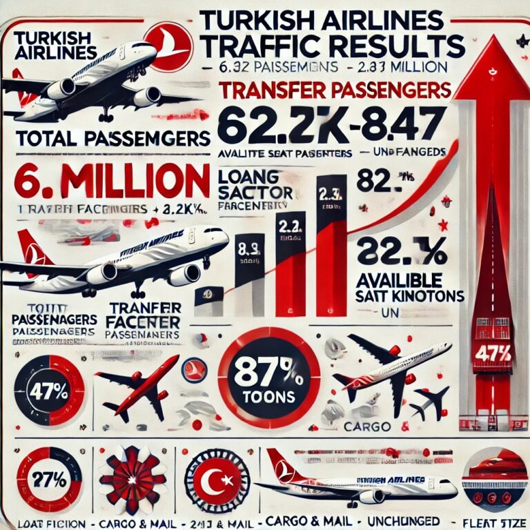 Türk Hava Yolları Ocak 2025 Trafik Sonuçlarını Açıkladı! 7 Şubat 2025